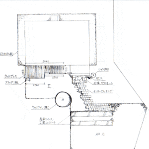 無添加住宅の家　外構設計図