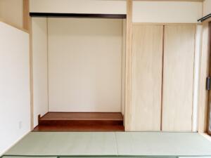 リフォーム完成写真 収納と床の間