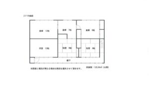 ６部屋ある二階の間取り