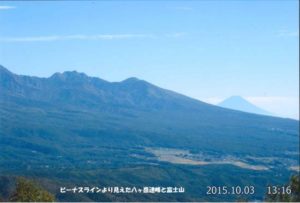 ビーナスラインからの富士山