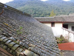 天童寺の屋根瓦